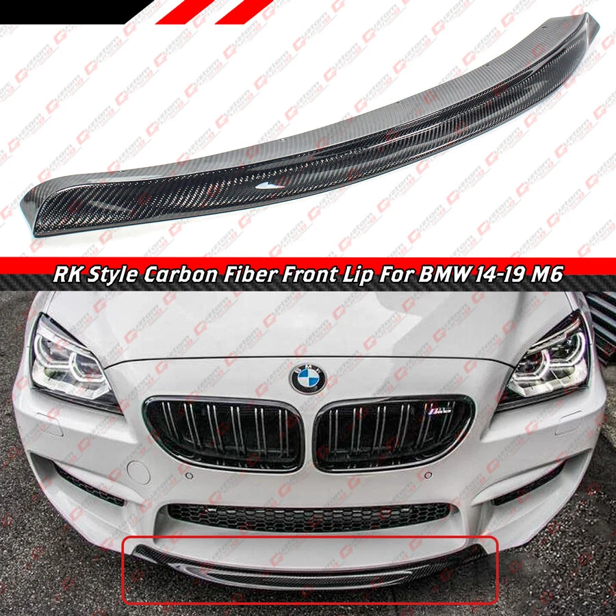 PARA 2014-19 BMW F06 F12 F13 M6 R STYLE FIBRA DE CARBONO PARA-CHOQUE DIANTEIRO CENTRO QUEIXO LÁBIO - Imagem 2 de 4
