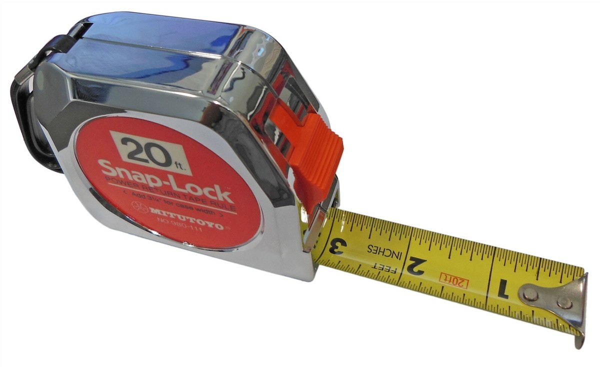 【とむよ】 Mitutoyo 20 Foot Ft. Tape Measure (1'' Width) Snap Lock Metal