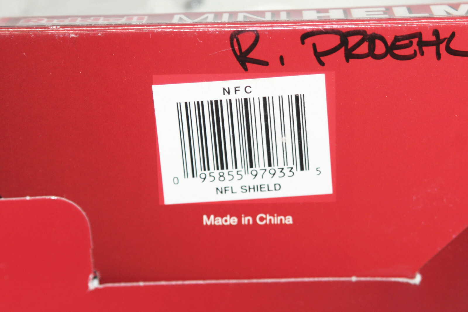 Ricky Proehl #87 - Signed St Louis Rams Riddell Mini Helmet White NFL Logo
