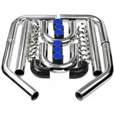 2.5 Universal Aluminum Turbo Intercooler Elbow Pipe Kitsilicone Hoseclamp 2.5 Universal Aluminum Turbo Intercooler Elbow Pipe Kitsilicone Hoseclamp