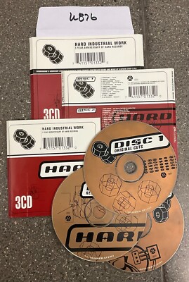 Hard Industrial Work Various Artists 3 Disc CD SET CD No Case No Tracking #K876