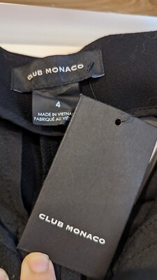 club monaco cigarette pants Club Monaco Cigarette Crop Pants in Black at Nordstrom Rack, Size 10