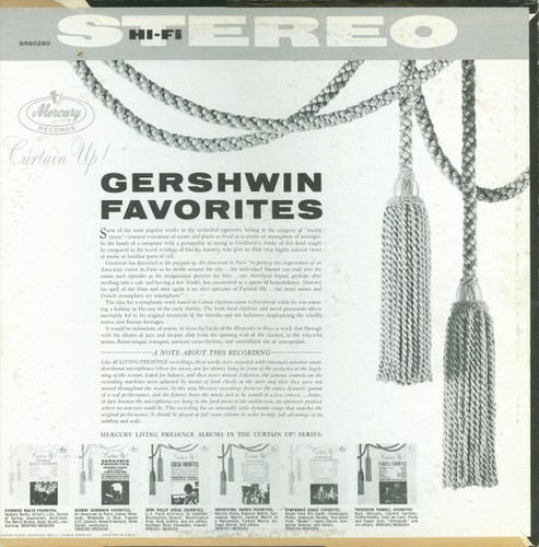 George Gershwin - Curtain Up! Gershwin Favorites (LP, Comp) (Near Mint (NM or M- - Picture 2 of 4