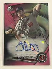 2022 Bowman Platinum Steven Hajjar Pink Top Prospect Autograph /199