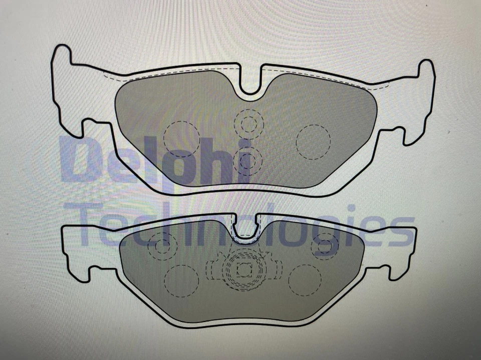 Pastillas de freno traseras Delphi OEM para BMW 128i 323i 325i 325xi 328i xDrive 328xi X1 Foto 2 de 2