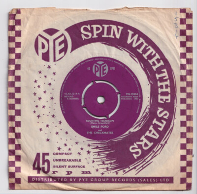(nZ78) Emile Ford & The Checkmates, Counting Teardrops - 1960 - 7'' vinyl