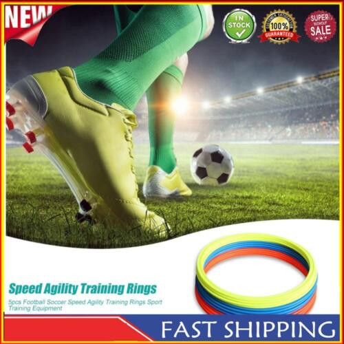 5pcs Football Soccer Speed Agility Rings Sport Training Equipment (40cm) - Afbeelding 1 van 6