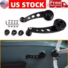 Car Window Handle Set Window Crank Handle Winder Riser with Mounting Hardware