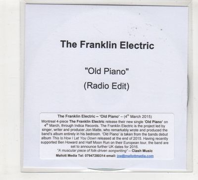 (HE266) The Franklin Electric, Old Piano - 2015 DJ CD