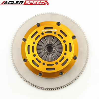 ADLERSPEED RACE CLUTCH TWIN DISC FOR 240SX 2.4L BASE LE SE KA24DE KA24E STANDARD