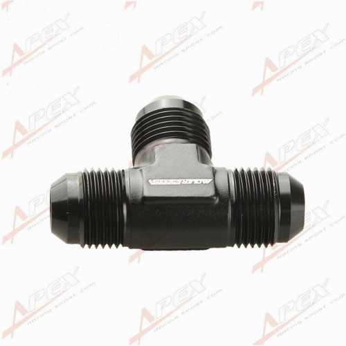 USA -8AN AN8 To 8AN To 8AN AN-8 Male Tee Fitting T- piece Adapter Black - Picture 4 of 6