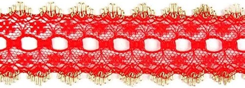 Dovecraft Eyelet Knitting In Lace 35mm Wide - 1m 2m or 5m Variety Of Colours - Picture 24 of 24