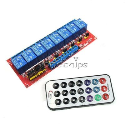 1/8 Channel Infrared Remote Control Switch Relay Multi-function 5/12V LED