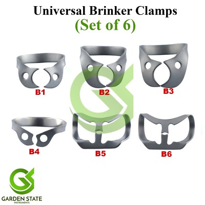 Dental Rubber Dam Kit Endodontic Restorative Scaler Brinker Clamps