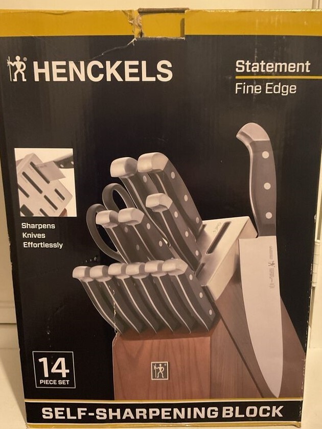Henckels Statement Fine Edge 14 Piece Self-Sharpening Knife Block Set ...