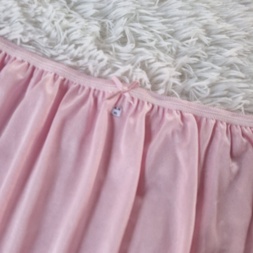 6pc Pink Nylon Plus Underwear Granny Panties Silky Light Soft High Waist 44"-50" - Picture 7 of 7