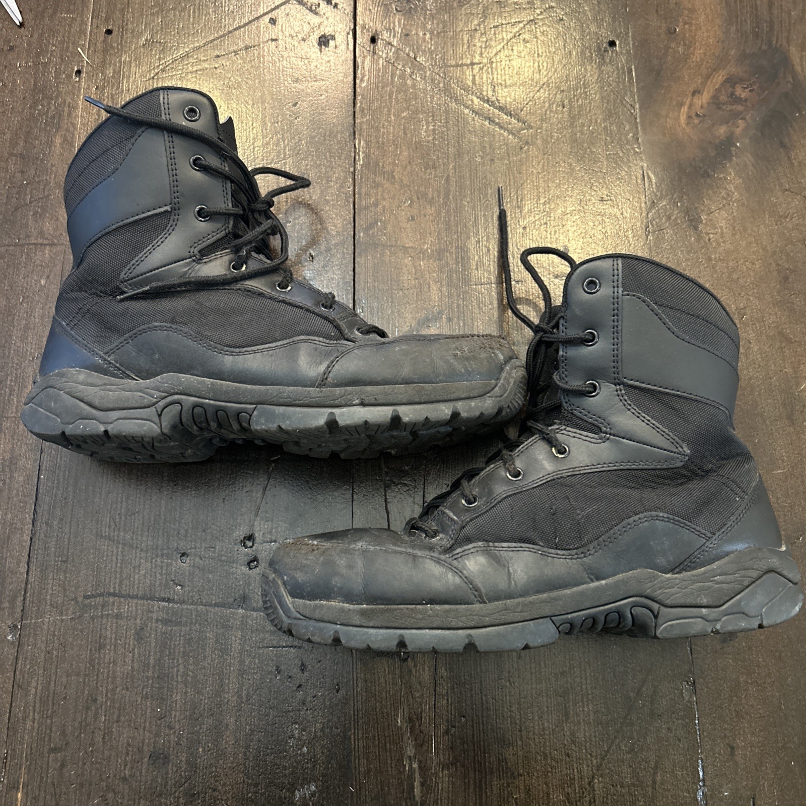 Interceptor Black Leather Force Tactical Steel To… - image 3