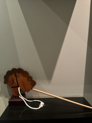 Vintage Classic Toy Hobby Horse Wooden Collectible 35-inch Vintage Toy