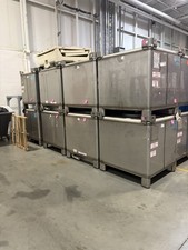 350 Gallon Stainless steel IBC Tanks Totes 18 Available Hoover Metal Craft
