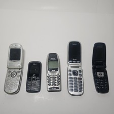 Flip Phone And Vintage Phones. Motorola Nokia Samsung LG Lot Of 5