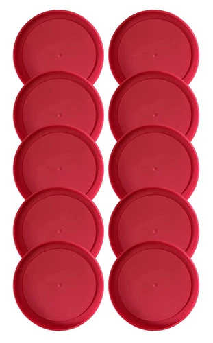Replacement Lids fits Pyrex 2-Cup Round Glass Cover for 7200-PC Red 10 Pack