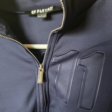 EleVen by Venus Williams Women  s Zip Pullover Jacket S Navy Blue Sculpted Tennis