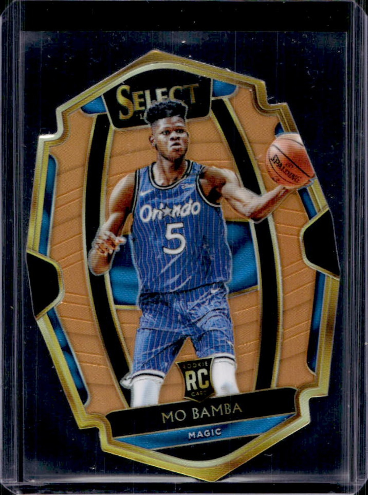 2018-19 Select Mo Bamba RC Orange Prizms Die Cut Premier #10/65 Magic