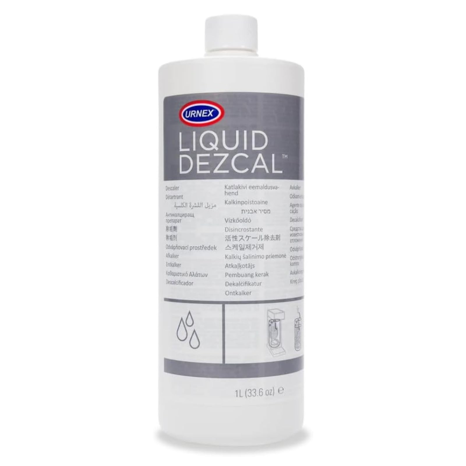 Urnex Liquid Dezcal Activated 33.8 Fl Oz (Pack of 1), Greay 