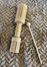 Wooden Crow Sounder Crow Sounder Guiro Wooden Musical Percussion