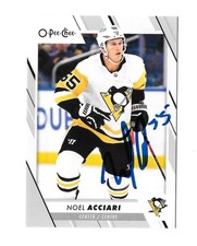 2023-24 O-PEE-CHEE #345 NOEL ACCIARI PENGUINS AUTOGRAPHED SIGNED HOCKEY CARD