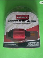 NEW - Edelbrock 17301 12-Volt 38GPH Gasoline Micro Fuel Pump - Free ShipN! RED