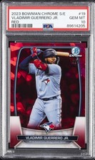 2023 BOWMAN CHROME SAPPHIRE EDITION RED #19 VLADIMIR GUERRERO JR. 2/5 PSA 10