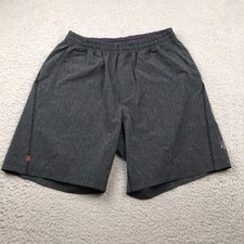 Rhone Mako Shorts Mens M Gray Unlined Performance Outdoor Hiking 8" Run