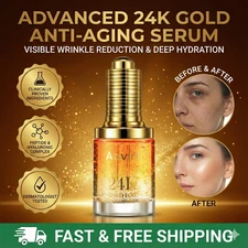 Aavini 24K Gold Anti-Aging Serum – Hydrating, Firming, Radiance Formula 30ml