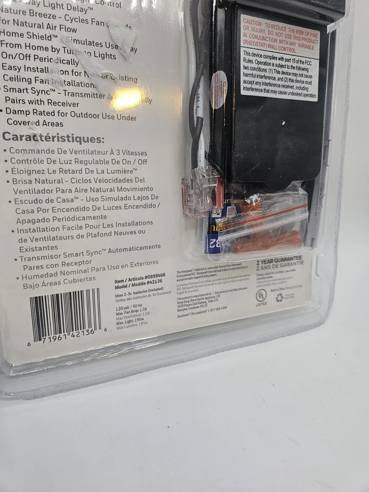 Honeywell Universal 3.5 pulgadas 3 velocidades 3 ajustes plástico negro montaje en ángulo interior... Foto 4 de 4