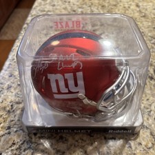 JASON PIERRE-PAUL BLAZE SIGNED NY GIANTS RIDDELL NFL MINI HELMET SB Champs! 🔥