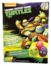 Nickelodeon TEENAGE MUTANT NINJA TURTLES Easter Egg Decorating Kit Set Stickers 