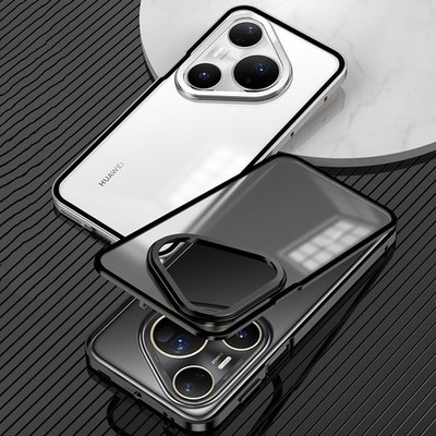 Metal BumperAcrylic Back CaseFor Huawei Pura 80 Ultra Mate 70 Pro+ Nova 14 Ultra