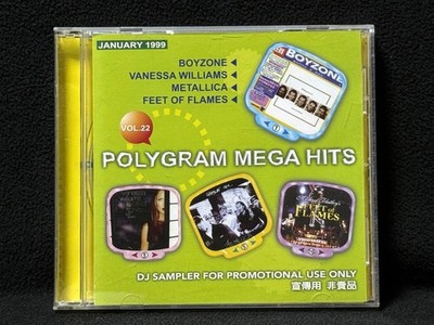U2,Metallica Polygram Mega Hits Vol.22 Taiwan Ltd 16-Track Promo CD Sampler 1999
