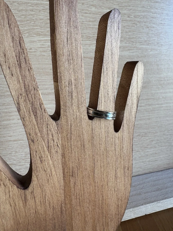 Anello Fascia Fedina UNOAERRE Italy Argento 925 2GR 16.5MM - Immagine 3 di 3