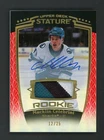 2024-25 Upper Deck Stature Macklin Celebrini Auto Rookie Patch Blue RC #12/25