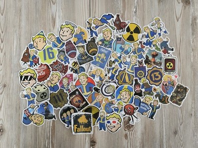 50er Pack Sticker Aufkleber Fallout Vault-Tec Vault Boy Nuka Cola Serie Gaming