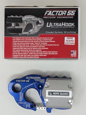 Factor 55 Blau Ultra Haken & Seil Schutz 00250-02 00381 Geschlossen Ösen Zuzug