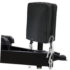 BougeRV RV Electric Tongue Jack Cover with D Rings, 600D Black with D rings