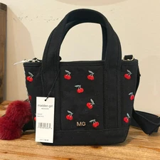 Madden Girl 🍒 Cherry Tote Bag with Crossbody Strap Bag Charms & Wristlet NWT!