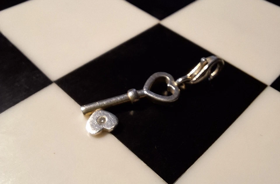 Thomas Sabo Llave para mi Corazón 🗝️ Cerradura Love Romance 🔐 Dije Plateado Casa Puerta Foto 2 de 4