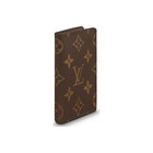 LOUIS VUITTON Pocket Organizer Card Wallet Unisex Brown 3.1x0.4x4.3 in