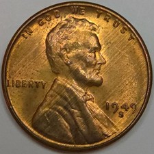 1949-s Lincoln Wheat Cent - Auunc Lot3 1949-s Lincoln Wheat Cent - Auunc Lot3