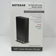 NETGEAR C6230 Cable Modem WiFi Router AC1200 DOCSIS 3.0 400Mbps - Pre-Owned