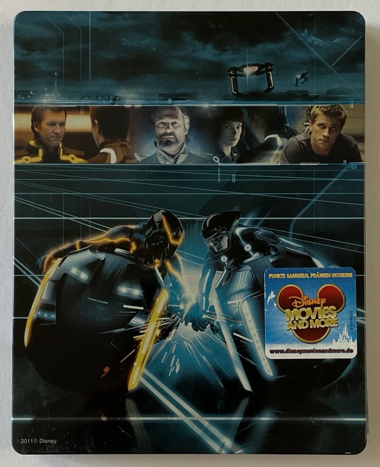 Tron: Legacy 3D SteelBook (2010,Blu-ray 3D+Blu-ray+Digital) Germany Import OOP - Image 2 of 4